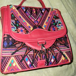 Mayan Handmade Women Backpack Bag 