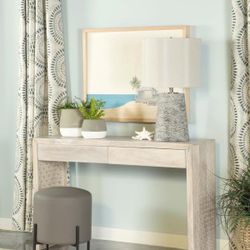 2-DRAWER WOOD ENTRYWAY CONSOLE TABLE