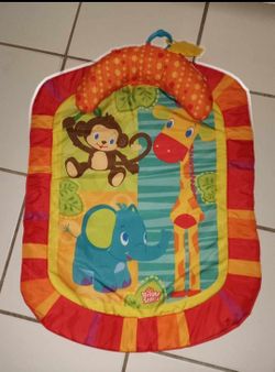 Bright Starts baby playmat with tummy time pillow $5 FIRM