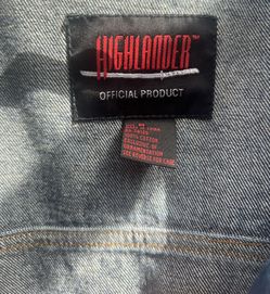 Highlander Movie Vintage 90's Promo Denim Jacket for Sale in Highlander Movie Vintage 90's Promo Denim Jacket for Sale in