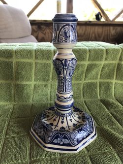 Delf candle holder