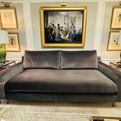 Sloan Grey velvet  2 seater  sofa /day bed