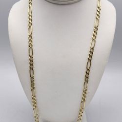 14kt Gold Figaro Link Chain 26G 25" 