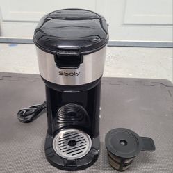 Sboly Single Serve Coffee Maker for K Cups & Ground
