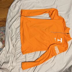 Nike Orange Tennessee Volunteers Quarter zip Pullover Womens Medium 