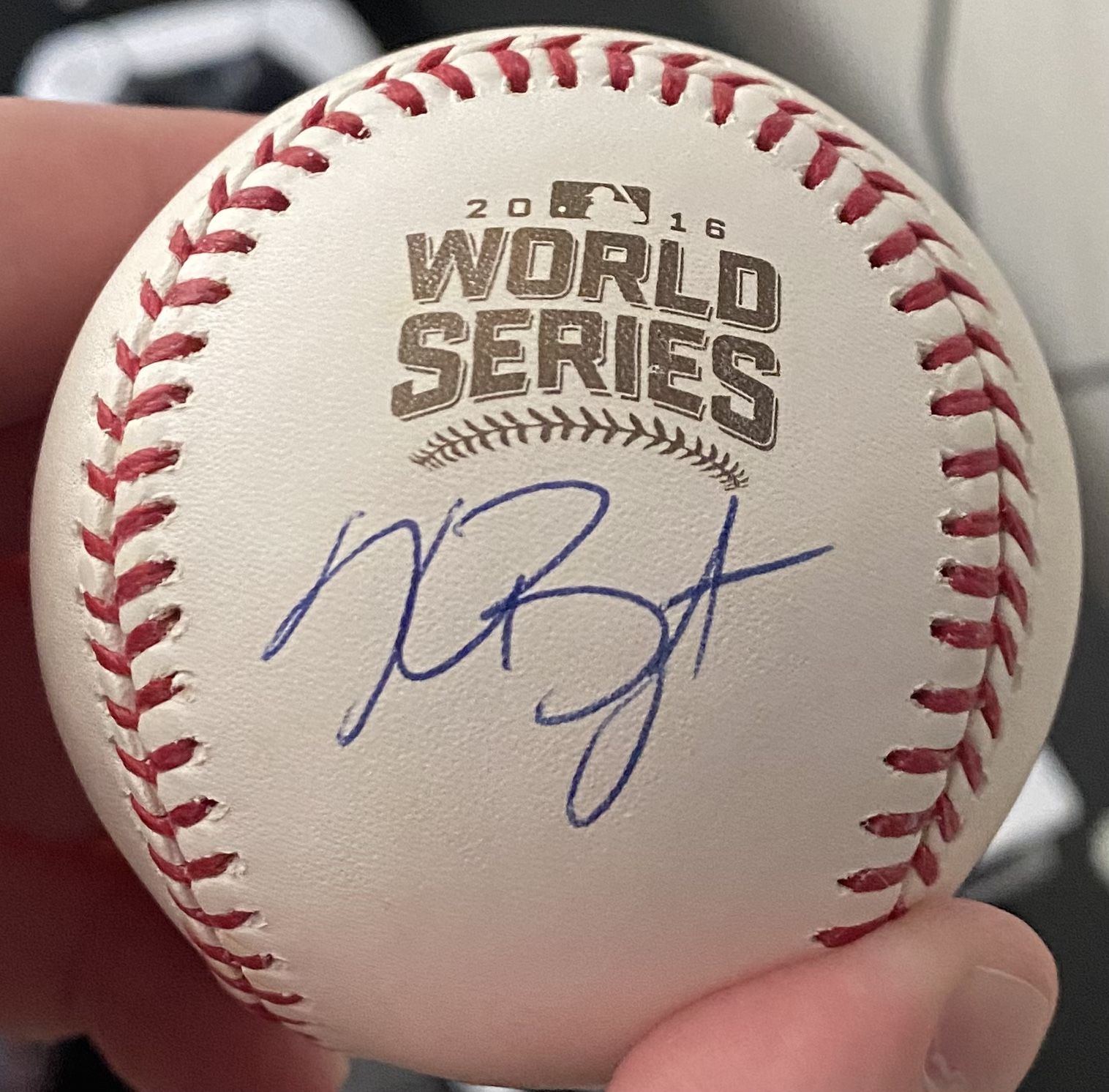 Kris Bryant Signed World Series Baseball