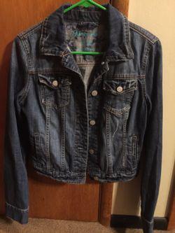 Blue women's jean jacket from Aeropostale