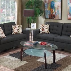 2 Pc Sofa and Loveseat