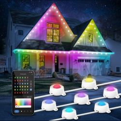 FEIT ELECTRIC 100' Foot 60 Light RGBW LED Permanent Outdoor String Lights