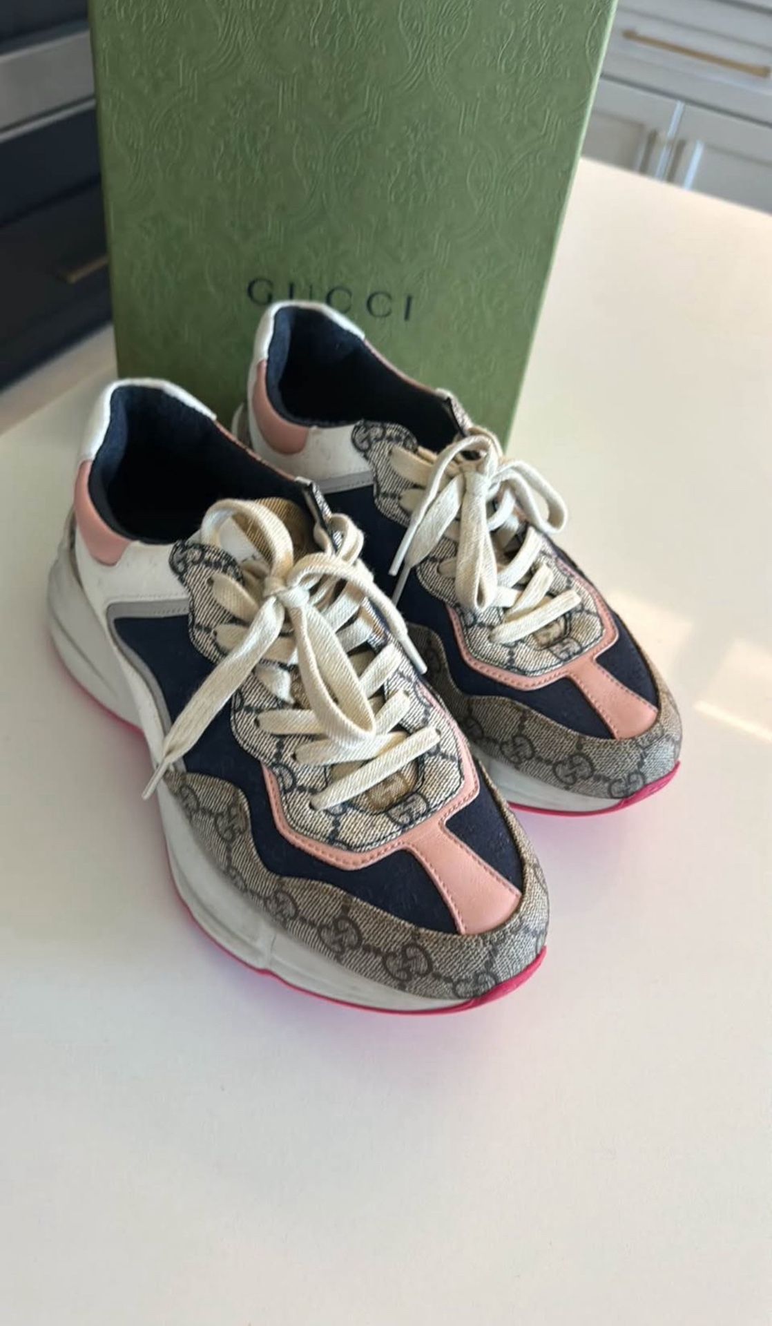 Authentic Gucci Rhyton Sneakers