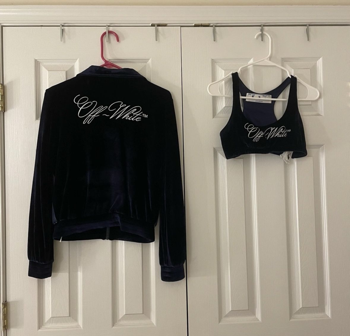 Off-white Velour Jacket & Top