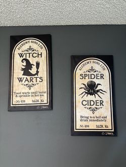 Witch And Spider Canvas Halloween