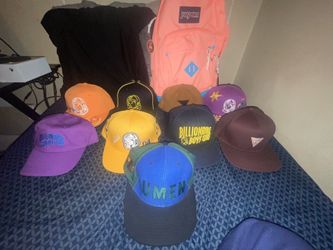 Variety of hats, Dm for sizes and prices