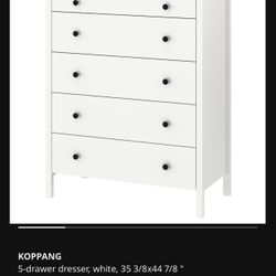 IKEA Koppang 5 Drawer Dresser