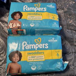 pampers swaddles Size 6