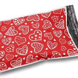 28 Heart Poly Mailers 10x13 Heart design Poly mailers 