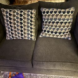 Midnight Blue Love Seat