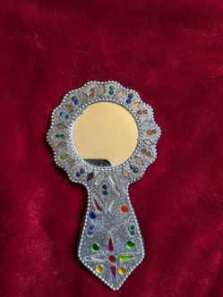 Vintage Mosaic Hand Mirror 