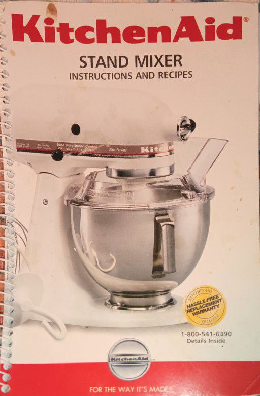 Kitchen Aid Stand Mixer Instruction& Recipe Book 