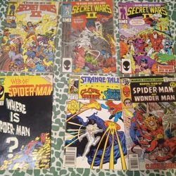 Lot Of 6  80s Marvel Comics 