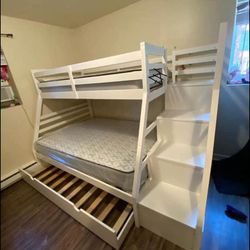 Jason White Bunk Bed $10 Down Payment And Financing Available