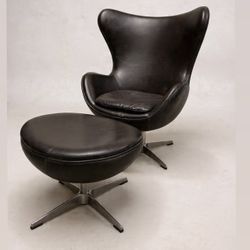 Restoration Hardware Early Egg Chair and Ottoman 