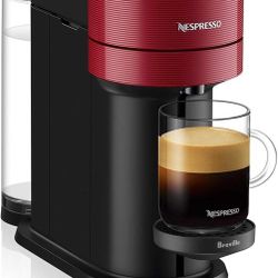 Nespresso Vertuo Next Coffee and Espresso Machine by Breville, Cherry Red, 1.1 Liters