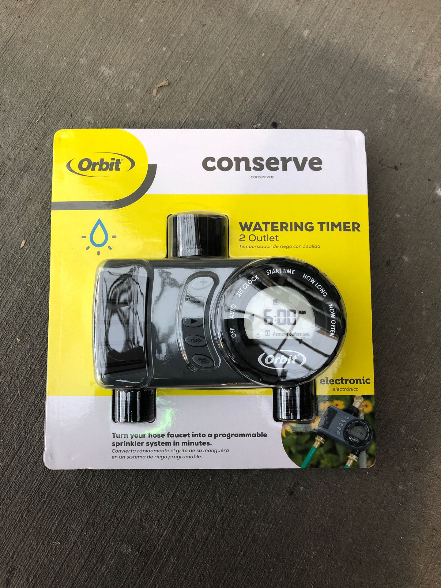 Orbit Conserve watering timer