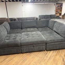 Delivery available 6pc Costco sectional couch