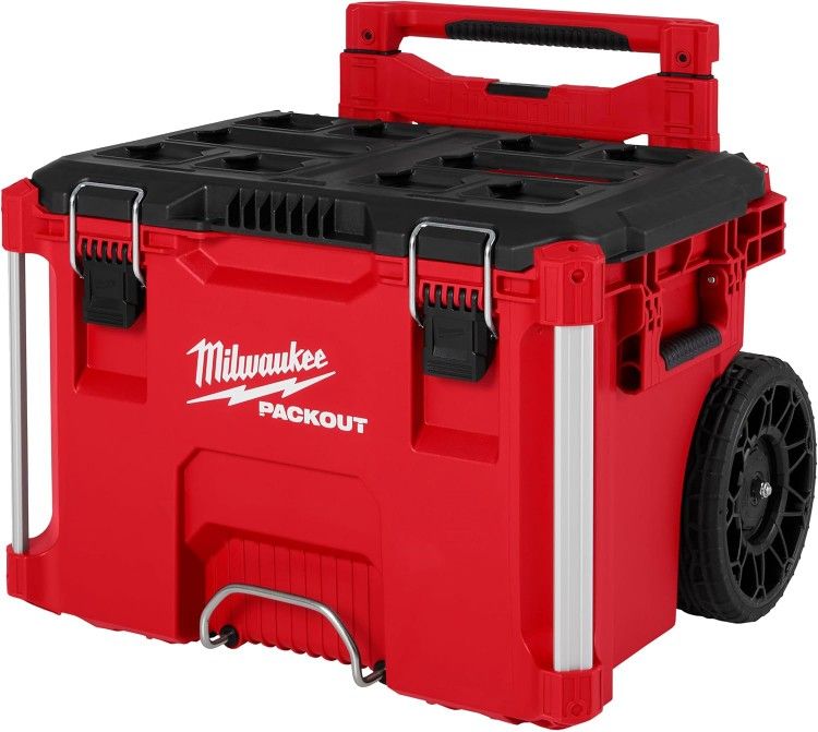 Brand New Milwaukee Packout Box With Wheels And Holder 48-22-8427