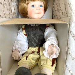 Knowles 1854 "Little Christopher Columbus" Boy  Doll "Born to be Famous Porcelain Doll 