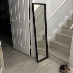 Black Wood Frame Mirror
