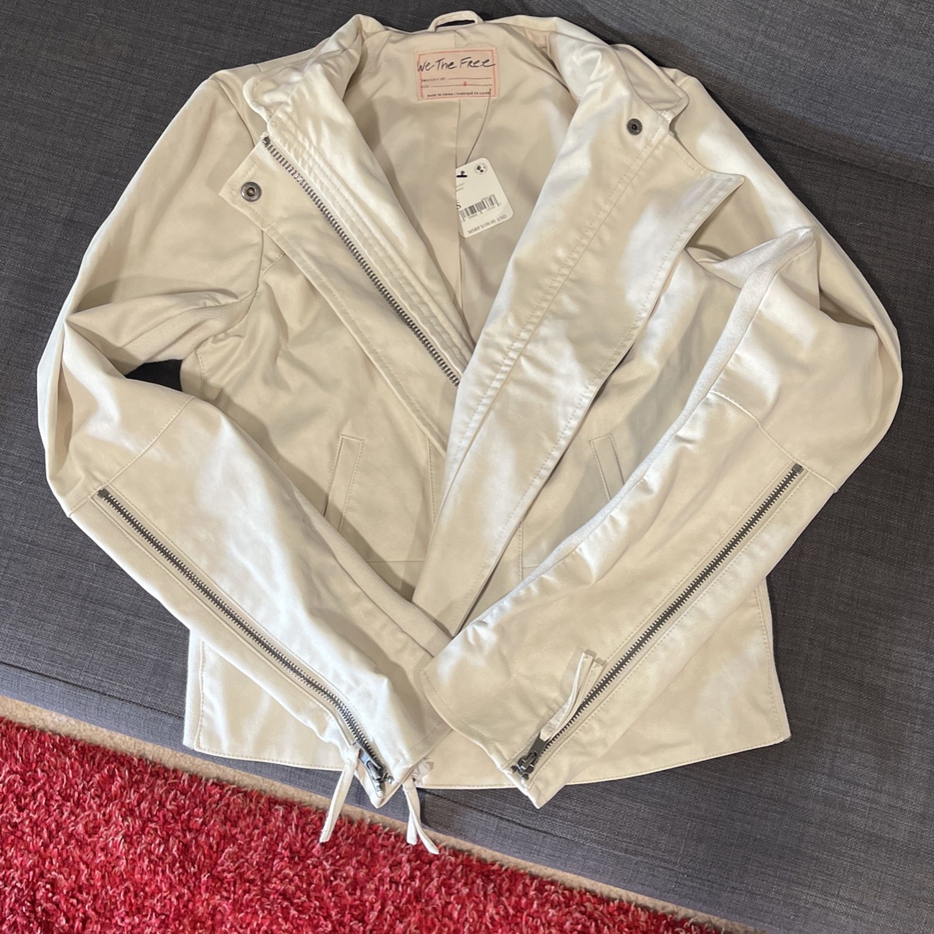 $ 40. White Off Color Free People Jacket