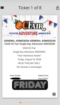 OC Fair Tickets