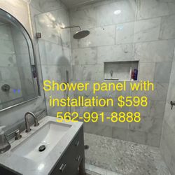 Frameless Shower Glass Panel Shower Door 