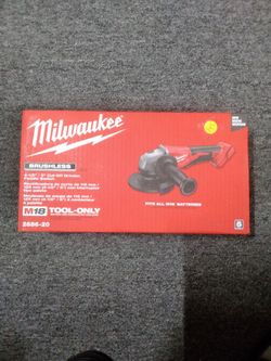 MILWAUKEE BRUSHLESS 4-1/2" /5" Cut-off GRINDER, PADDLE SWITCH