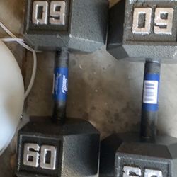 Dumbells 60lbs
