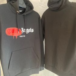 Palm Angels Sprayed Red Hoodie