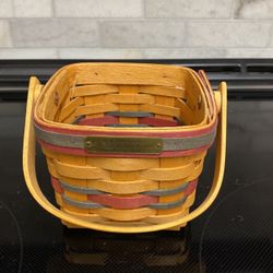 1996 Longaberger Pegged for success sponsoring basket
