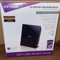 NETGEAR-C6250 AC1600 WiFi Router with DOCSIS 3.0 Cable Modem Certified for XFINITY by Comcast, Spectrum, Cox, and more