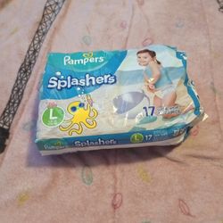 Pampers Splashers  Size Large  17  Count   $10