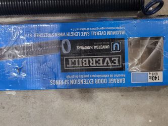 Garage door extension springs
