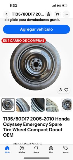 Tire 135/80 d17