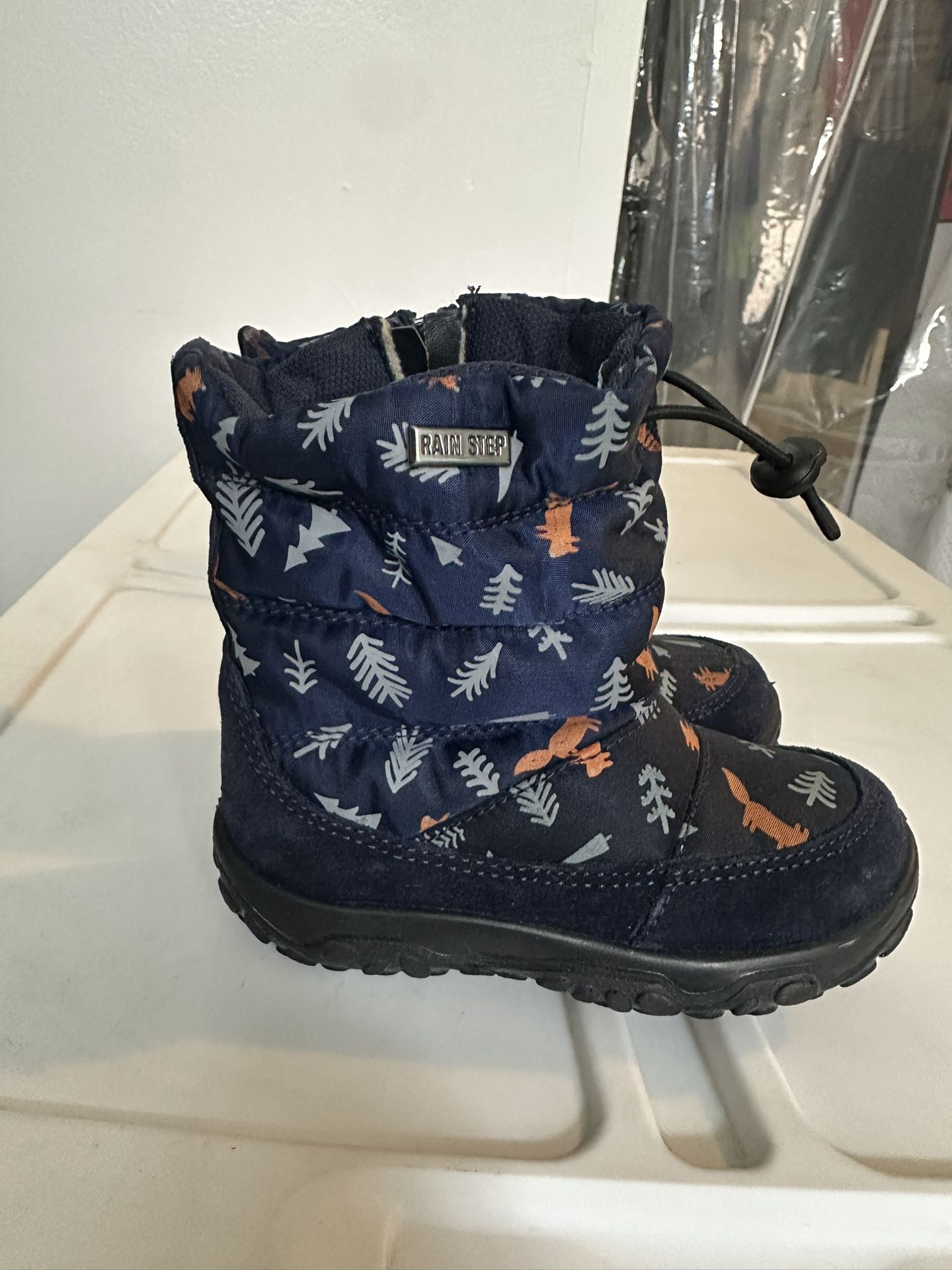 Falcotto Kids' Navy Blue and Orange Boots Sz 22