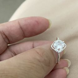 Real 925 Sterling Silver Wedding Ring Size 7