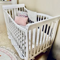 Wooden 7 In 1 Conversion Baby Crib $135