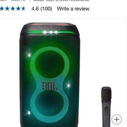 JBL PartyBox 120 Portable Party Speaker with Wireless Microphone