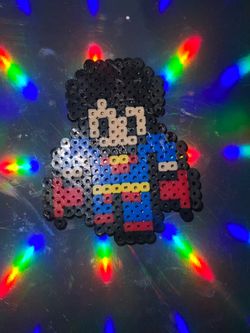 Superman perler beads