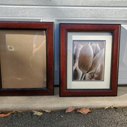 Pair Of Wood Frames With Glass