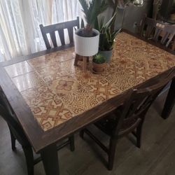 Boho Hippie Kitchen Table & Chairs